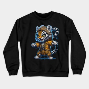 Kung Fu Tiger_009 Crewneck Sweatshirt